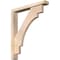 Ekena Millwork Merced Block Smooth Bracket w/ Offset Brace, Douglas Fir, 3 1/2"W x 22"D x 26"H BKT0402X22X26MRC05SDF - alternate 1